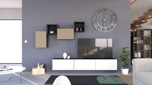 Day 06, Muebles modulares para sala de estar, en madera lacada