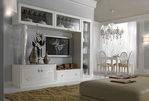 I Sogni Comp. N. 4, Composici�n de muebles de sala de estar con gabinete de exhibici�n