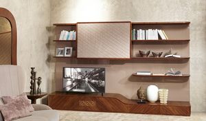 LB33 Desyo estanteria, Mobiliario de sala con soporte de TV con un estilo contemporneo