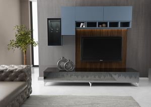 Living 02.1, Mueble de sal�n compacto, con soporte para TV.
