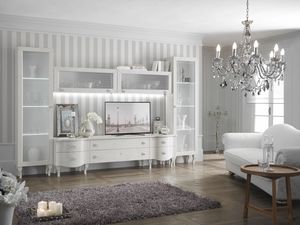 Notredame comp. D04, Muebles de saln lacados en blanco