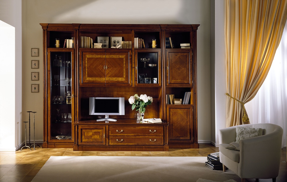 negro Motear Cordelia Muebles modulares en madera de cerezo, para la sala de estar clásica |  IDFdesign