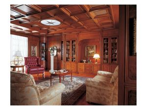 Boiserie Cambridge, Paneles de estilo clsico en madera, para salas de estar