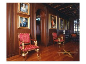 Boiserie corridor, Boiserie de madera pasillo