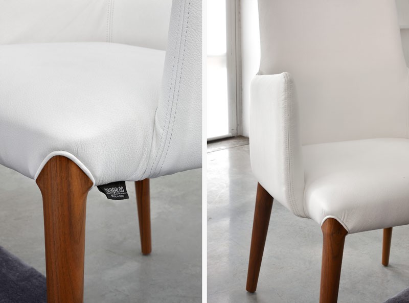 ART. 253/B INES, Pequeño sillón moderno, acolchados, patas de madera