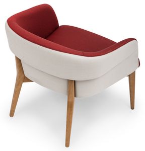 Susi lounge, Chaise longue con tapicera bicolor