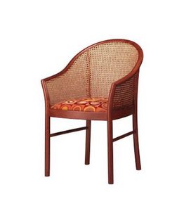404, Elegante silla de madera de haya, de vuelta en la caña
