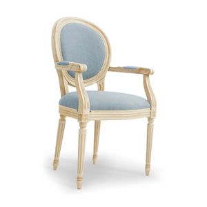 NADIR Art. 1190, Silla lacada con brazos, asiento acolchado