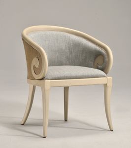 TOFEE armchair (with cane) 8216A, Silln de estilo clsico, cubierta de tela