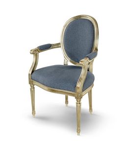 Silla 1197, Cabeza de la silla de mesa estilo Luis XVI.