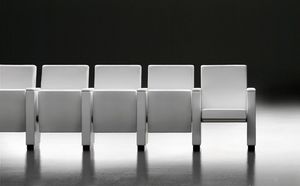 Domino, Asientos acolchados con asiento reclinable, para conferencias