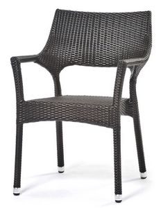Cafenoir silla, Silln de plstico tejida, econmica, para el lado exterior