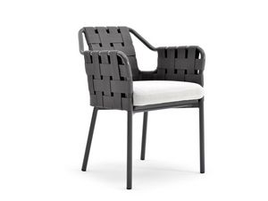 Obi silla con los brazos, Silla en aluminio y fibra sinttica, para exteriores