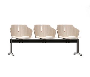 PRIMA PR15, Banco con base de acero y asientos de madera