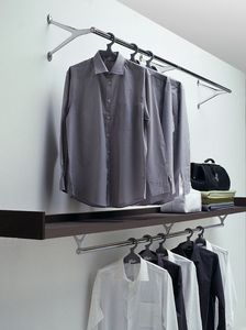 Ambrogio / Ambrogino, Ganchos para colgar ropa en acero cromado y aluminio pulido