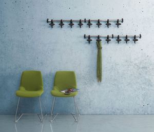 Hoow wall coat rail, Acero percha pared y policarbonato