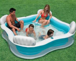 Intex 56475 piscina inflable 4 plazas spa - 56475, Piscina cuadrada hinchable para 4 personas