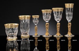 COSTE glassware, Cristal lujoso y cristalera de oro puro