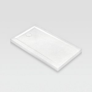 Pietrafina rectangular - 4 cm de espesor, Plato de ducha de materiales reciclables, para hoteles