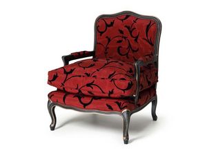 Art.321 armchair, Sillón con acolchado grueso, estilo Luis XV