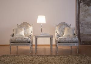 Letizia sillón, Sillón con tallas hechas a mano