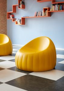Gele Lounge, Silln lounge suave en poliuretano para interior y exterior