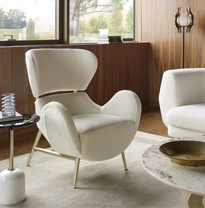 Julia sill�n, Sill�n envolvente con base de metal.