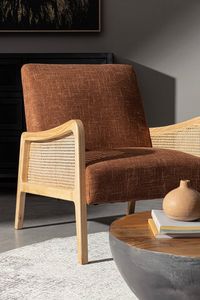 Silln Deanna, Silln en madera y ratn, acolchado
