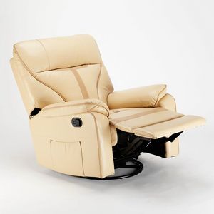 Silln reclinable relax con mecedora y rotacin de 360 en polipiel SISSI XL - SR683PEE, Silln Relax con sistema de balanceo.