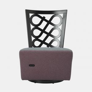 Venere 140 lounge, Silln lounge con elegante respaldo de madera