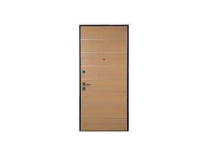 Cernobbio, Puerta de seguridad, acabado en madera de roble blanqueado, para habitaciones de hotel