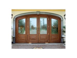 Imperiale Front Door, Puerta de entrada en madera maciza de roble, vidrio irrompible, muelles de suelo