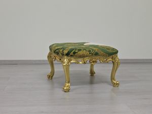 Casanova Gold, Puf de madera y tela, precio de salida