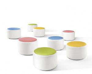 Bubble, Puf relleno con asiento de colores