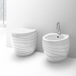 OVAL WC BIDET, Artculos sanitarios de cermica, diversos acabados disponibles