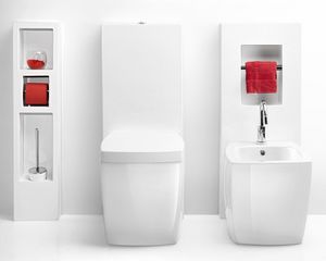 SQUARE MONO WC BIDET, Aparatos sanitarios de cermica con cisterna