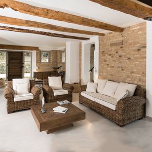 Ambassador set, Sofas con tejido en fibra natural de Banano