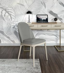 Art. 92141, Silla acolchada con base de madera.