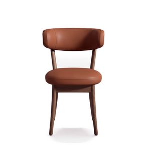 Bold Soul Wood, Silla de restaurantes en madera maciza, acolchada