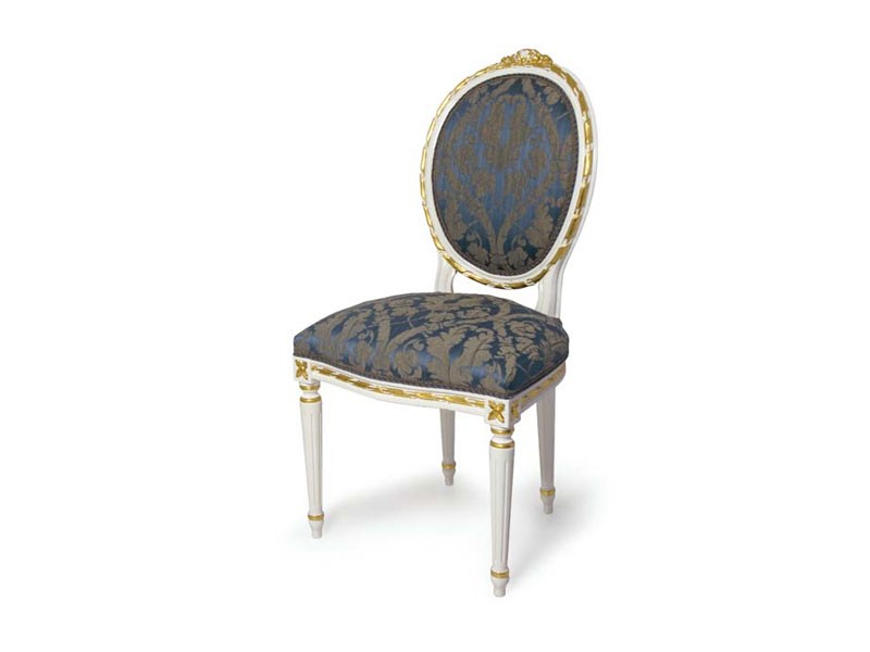 Art.439 chair, Silla tapizada con respaldo ovalado, Louis XVI Estilo