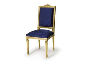 Art.441 chair, Silla acolchada de madera de haya, estilo Luis XVI