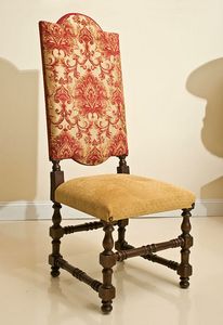 Art. 94/C silla, Silla de estilo clsico con tejido floral de alta calidad