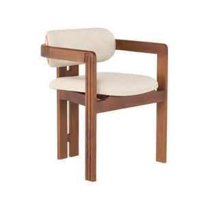 Grissini 03C2, Silla con reposabrazos, en madera de teca