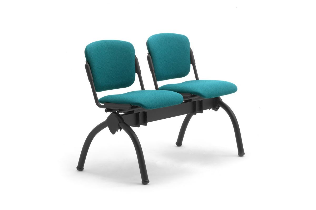 Cortina mixed bench, Banco con asientos reclinables tapizados, para universidades