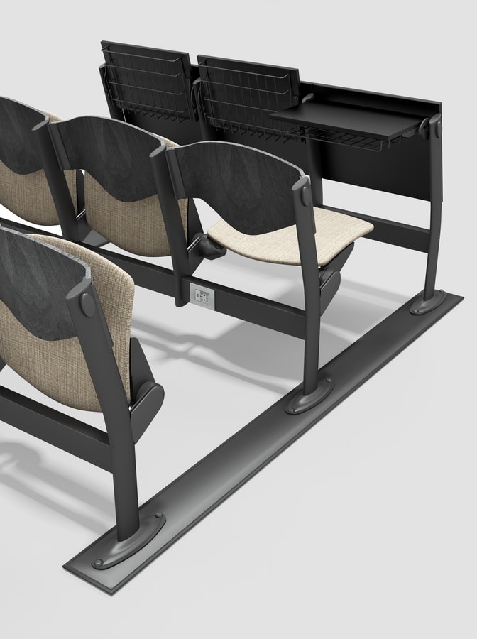 OMNIA, Sistema de asientos para salas de formación con superficie para escribir