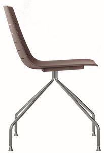 Slim 03, Metal y silla de plstico ideal para salas de reuniones