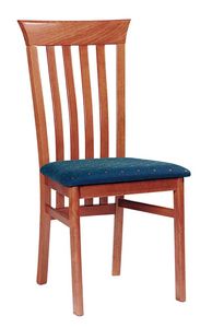 Delia lunga, Comedor silla con respaldo de lamas verticales