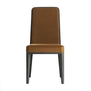 Round 02311, Silla de madera maciza, asiento y respaldo tapizados, revestimiento de tela, por contrato y uso domstico