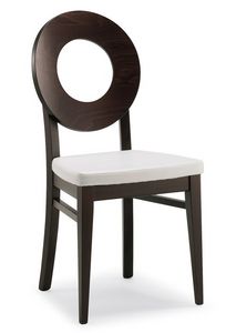 SE 47 / U, Silla de madera, cubierta de piel sinttica, estilo moderno, para los comedores