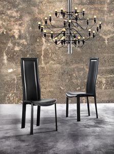 Art. 230 Bond, Comer silla con respaldo alto, tapizado en cuero ecolgico
